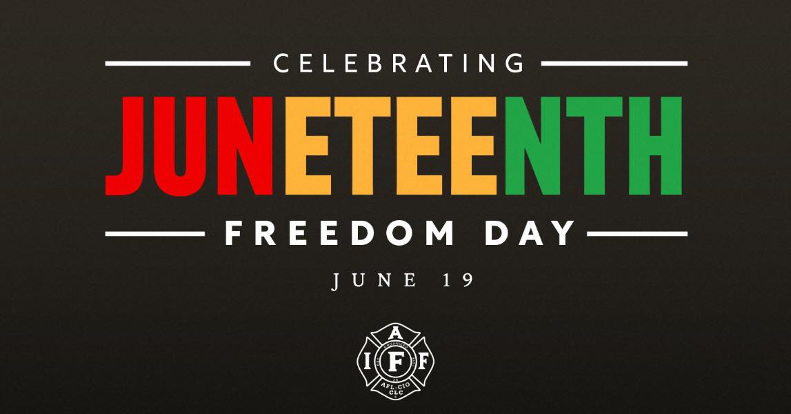 Unions have a moral and historical obligation to support Juneteenth. Not just as a day of remembrance, but as a call to action. Juneteenth marks the delayed liberation of enslaved Black Americans, and it reminds us that freedom and equality are not automatically granted. They are fought for, often against powerful resistance. As organizations rooted in collective struggle, labor unions must honor this legacy by actively combating racial injustice in the workplace and beyond. That means fighting for fair wages, equitable hiring, and safe conditions for Black workers, and standing in solidarity against systems that still exploit and marginalize them. True solidarity means recognizing that the fight for racial justice and the fight for workers’ rights are one and the same.
#iaff #wscff #spokane #iaff7thdistrict