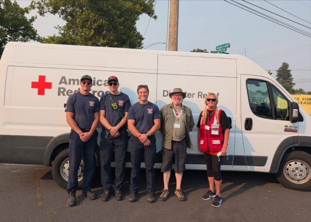 Here are some more photos of your Local 29 firefighters out in the community. Helping out for the Red Cross, delivering PPE to victims in need, and showing off a bundle of thank you cards from a local church. Your Spokane Firefighters are here for you.